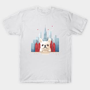 French Bulldog Dog Pet Animal Beauty Nature City Discovery T-Shirt